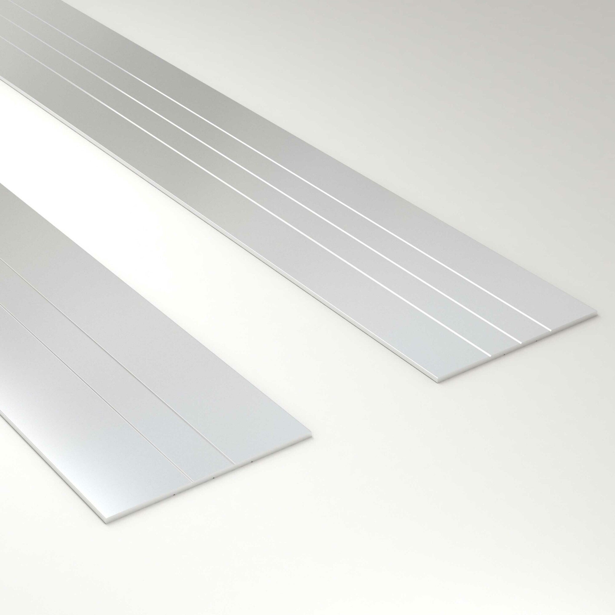 Pletina de aluminio para tiras LED (10cm) - FMAS Automatización